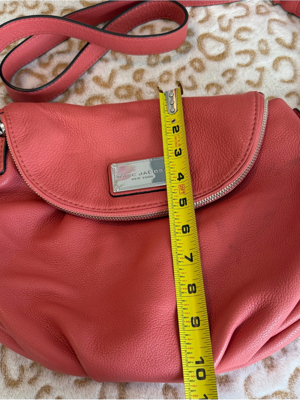 Marc Jacobs Dusty Pink Natasha Fold Over 
Crossbody Bag With Adjustable Strap - Picture 8 of 12